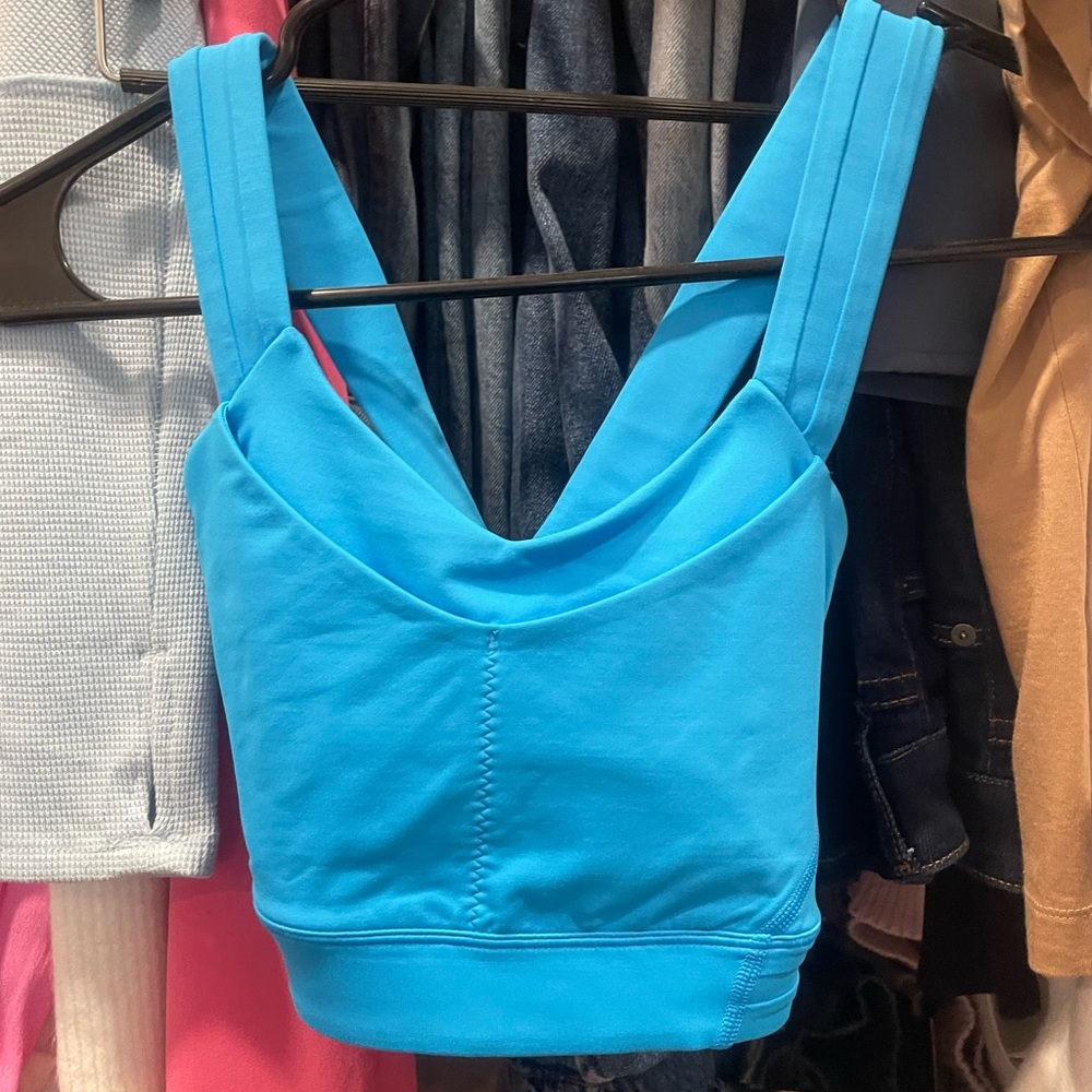 Beautiful blue Lululemon sports bra!